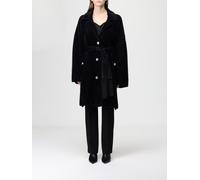 PINKO Fur Coat Woman color Black - Size: M - female