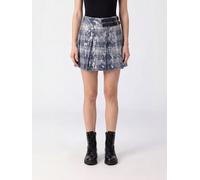 PINKO Gongora Check Pleated Mini Skirt with Sequins and Side Buckle - Size: 40 - female