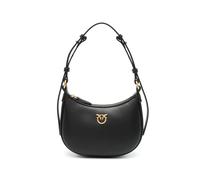 PINKO Half Moon baby leather shoulder bag - Black OS