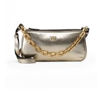 PINKO Half Moon Handbag Leather 23 cm gold colored