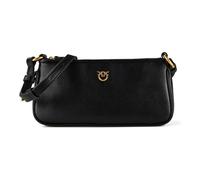 PINKO Half Moon Shoulder bag Genuine Leather 23 cm black
