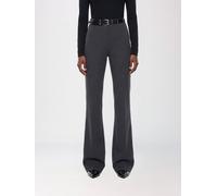 PINKO Hulka Black Flared Crêpe Mid-Rise Trousers - Size: 42 - female