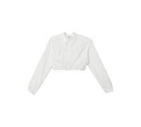 Pinko Kids elasticated-waist cropped shirt - White 12 yrs
