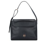 PINKO Leaf Shoulder Bag Leather 32 cm black