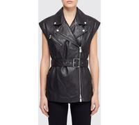 PINKO Leather Biker Jacket - Size: 40 - female
