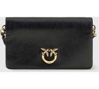 PINKO Love Bag Click Soft Horizontal Ruched Leather Bag - Size: OS - female