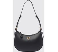 PINKO Love Bag Half Moon Simply Smooth Calf Leather Shoulder Bag