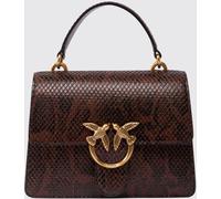 PINKO Love Bag One Python-Print Leather Mini Handbag with Logo - Size: OS - female