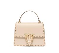 PINKO Love Bag one top handle medium handbag with mini studs - Neutrals OS