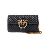 Pinko Love Bag One Wallet Chevron Black - 100062A0GK-Z99Q