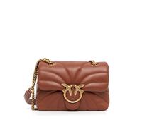 PINKO Love Bag Puff Butterfly mini nappa leather crossbody bag - Brown OS