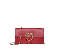 PINKO Love Bag Wallet chain-link shoulder bag - Red OS