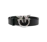 PINKO Love Berry logo-plaque leather belt - Black XS-S-M-L-XL