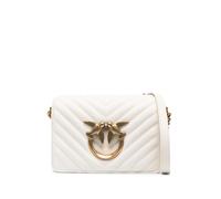 PINKO Love Birds-buckle crossbody bag - White One Size