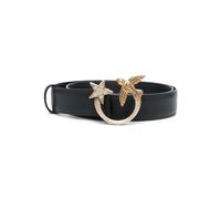 PINKO Love Birds-buckle crystal-embellished belt - Black XS