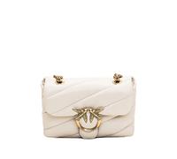 PINKO Love Birds-buckle quilted shoulder bag - White One Size