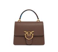 PINKO Love Birds calfskin cross body bag - Brown One Size