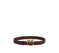 PINKO Love Birds leather belt - Brown XS-S-M-L-XL