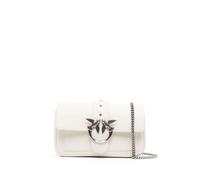 PINKO Love Birds leather crossbody bag - White One Size