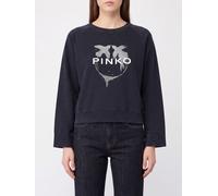 PINKO Love Birds Logo-Print Cotton Crewneck Sweatshirt - Size: L - female