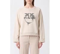 PINKO Love Birds Logo-Print Cotton Crewneck Sweatshirt - Size: M - female