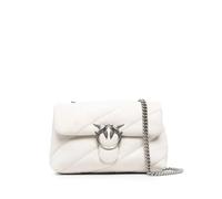 PINKO Love Birds-plaque crossbody bag - White One Size