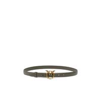 PINKO Love Birds thin leather belt - Green XS-S-M-L