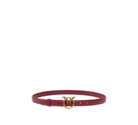 PINKO Love Birds thin leather belt - Red XS-S-M-L