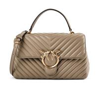 PINKO Love Lady Handbag Genuine Leather 26 cm gray