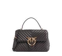 PINKO Love Lady Handbag Genuine Leather 26 cm gray