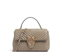 PINKO Love Lady Handbag Genuine Leather 25 cm gray