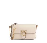 Pinko Love One Baby Slouchy | leather Crossbody bag | beige