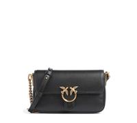 Pinko Love One Baby Slouchy | leather Crossbody bag | black