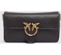 PINKO Love One Classic Leather Cross-Body Bag with Love Birds Logo