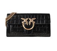 PINKO Love One Clutch purse Genuine Leather 19 cm black