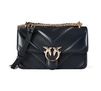 PINKO Love One Mini Shoulder bag Leather 20.5 cm blue