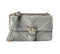 PINKO Love One Mini Shoulder bag Genuine Leather 20.5 cm gray
