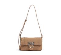 Pinko Love One Mini Slouchy | leather Crossbody bag | brown
