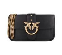 Pinko Women's Mini Shoulder Bag Love One Pocket 100061 Vitello Silk Leather 19.5 cm Black