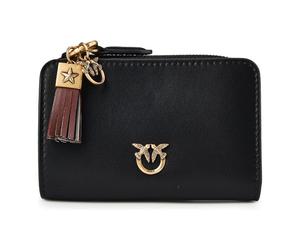 PINKO Love Wallet Wallet Genuine Leather 12 cm black