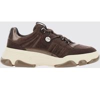 PINKO Low Top Leather and Suede Sneakers with Love Birds Metal Logo - Size: 39 - female