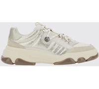 PINKO Low Top Leather and Suede Sneakers with Love Birds Metal Logo - Size: 39 - female