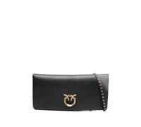PINKO medium Love Bag Click Soft Horizontal studded embellishment clutch bag - Black One Size