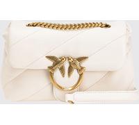 Pinko Shoulder Bag Love Puff Leather 21 cm Beige