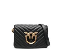 PINKO mini chevron-quilted Click Love bag - Black One Size