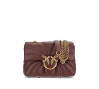 PINKO Mini Love Bag Puff Butterfly quilted shoulder bag - Brown One Size