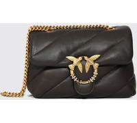PINKO Mini Love Bag Puff Matelassé Nappa Crossbody Bag with Rhinestones - Size: OS - female
