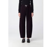 PINKO New Lexy High-Waisted Baggy Trousers with Logo Belt - Size: 38 - female
