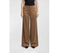 PINKO Porta Viscose Blend Flared Trousers with Love Birds Logo - Size: 44 - female
