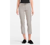 PINKO Potenza 1 Pantalone Punto Roma Ecru/navy Blue size 38 | Straight Pants Outlet | Women | Brown 38